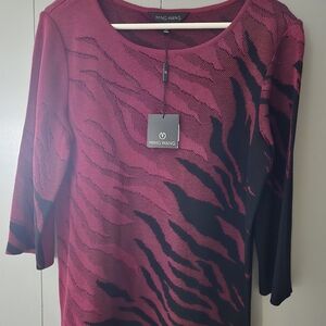Purple & Black Ming Wang Top